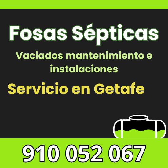 Vaciado, mantenimiento e instalación de fosas sépticas en Getafe