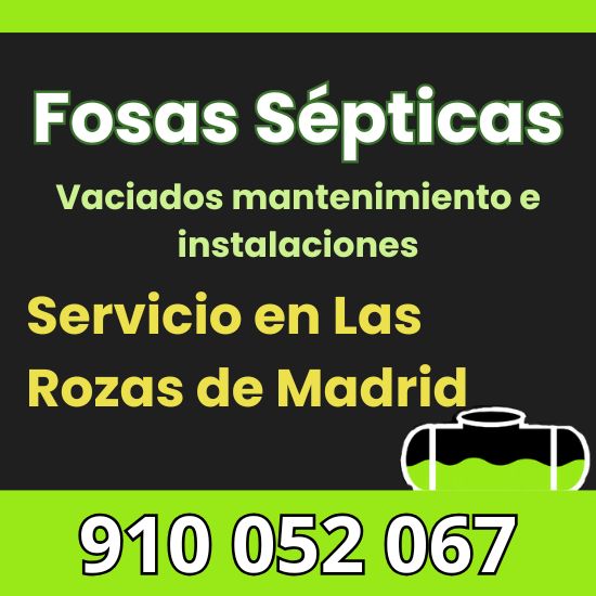 Vaciado, mantenimiento e instalación de fosas sépticas en Las Rozas