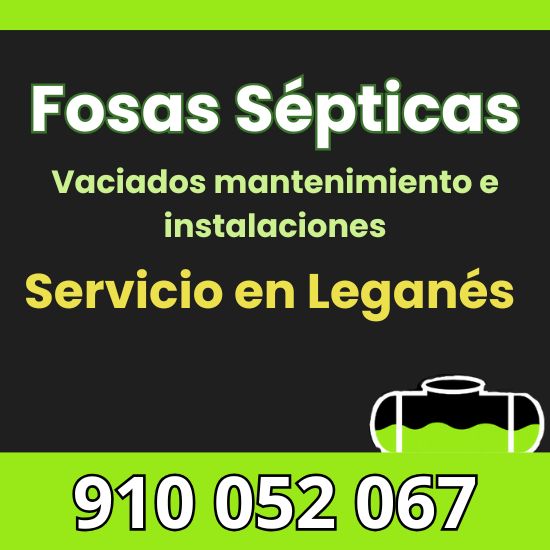 Vaciado, mantenimiento e instalación de fosas sépticas en Leganés