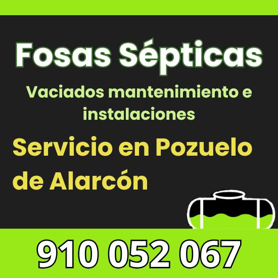 Vaciado, mantenimiento e instalación de fosas sépticas en Pozuelo de Alarcón