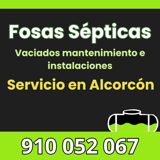 Vaciado, mantenimiento e instalación de fosas sépticas en Alcorcón