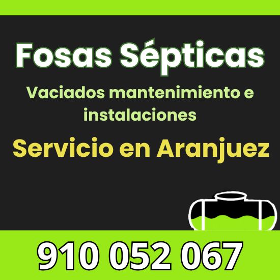 Vaciado, mantenimiento e instalación de fosas sépticas en Aranjuez