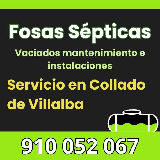Vaciado, mantenimiento e instalación de fosas sépticas en Collado de Villalba