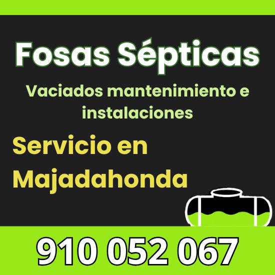 Vaciado, mantenimiento e instalación de fosas sépticas en Majadahonda
