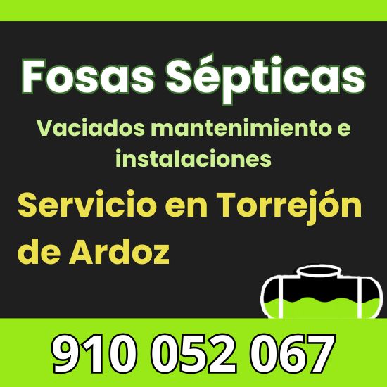 Vaciado, mantenimiento e instalación de fosas sépticas en Torrejón de Ardoz