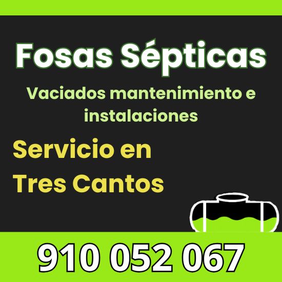 Vaciado, mantenimiento e instalación de fosas sépticas en Tres Cantos